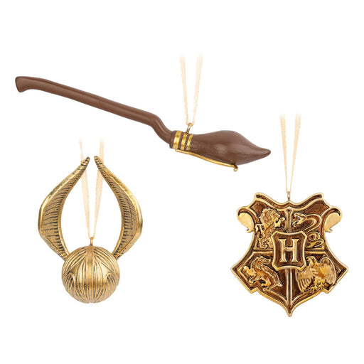 Snitch/Nimbus 2K/Hogwarts Crest Xmas Orn - Heritage Of Scotland - N/A