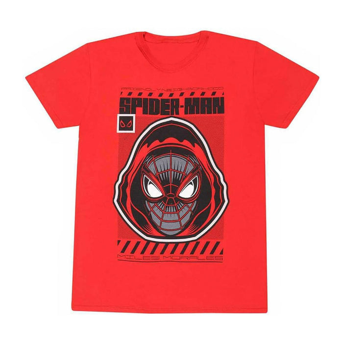 Spider - Man Miles Morales Hooded Tshirt - Heritage Of Scotland - RED