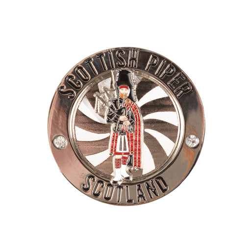 Spinner Magnet - Scottish Piper - Heritage Of Scotland - NA