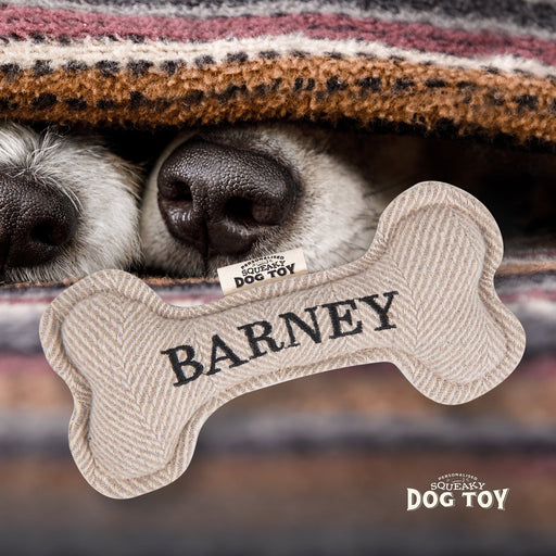 Squeaky Bone Dog Toy Barney - Heritage Of Scotland - BARNEY