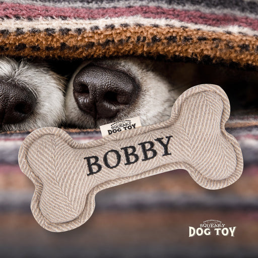 Squeaky Bone Dog Toy Bobby - Heritage Of Scotland - BOBBY