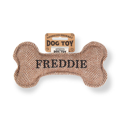 Squeaky Bone Dog Toy Freddie - Heritage Of Scotland - FREDDIE