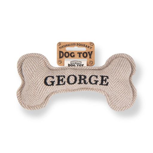 Squeaky Bone Dog Toy George - Heritage Of Scotland - GEORGE