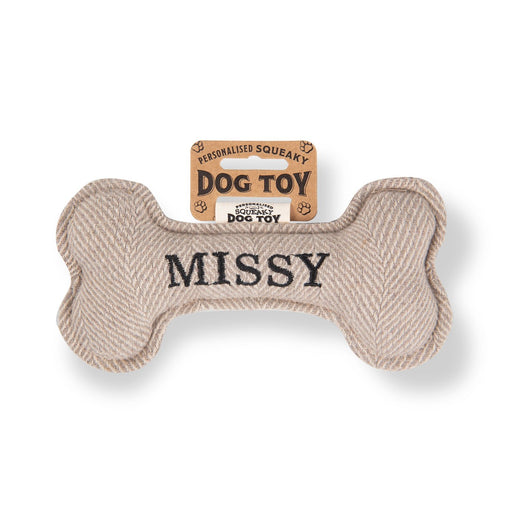 Squeaky Bone Dog Toy Missy - Heritage Of Scotland - MISSY