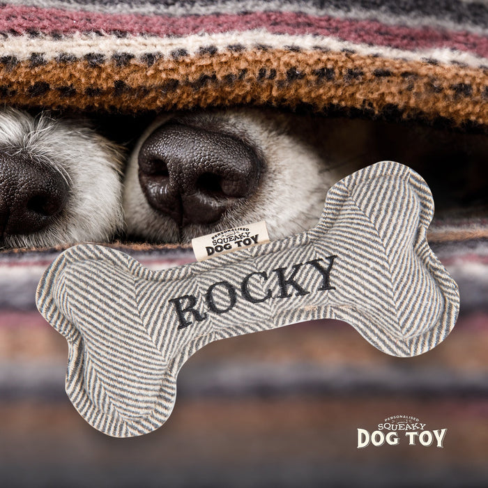 Squeaky Bone Dog Toy Rocky - Heritage Of Scotland - ROCKY