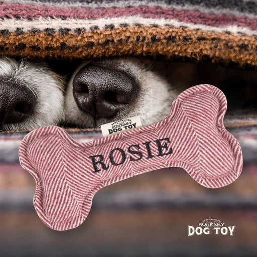 Squeaky Bone Dog Toy Rosie - Heritage Of Scotland - ROSIE