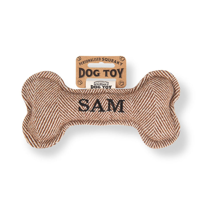 Squeaky Bone Dog Toy Sam - Heritage Of Scotland - SAM