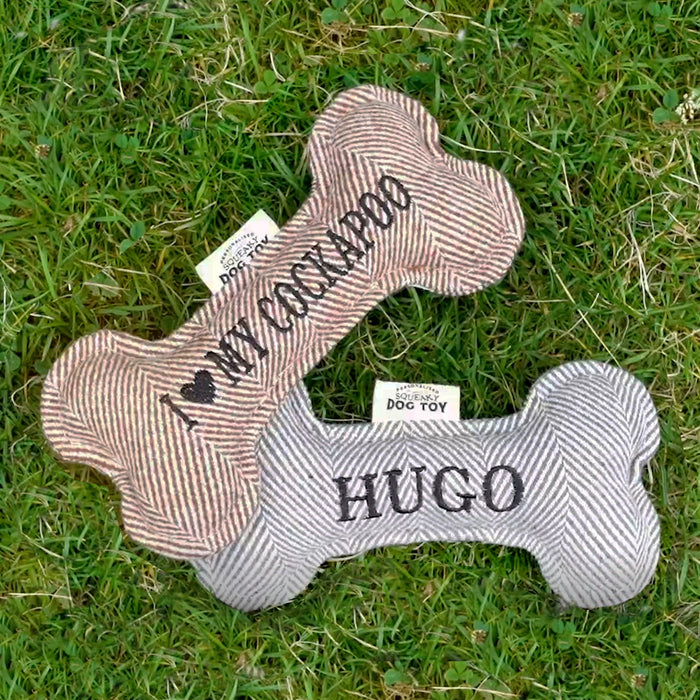Squeaky Bone Dog Toy Tilly - Heritage Of Scotland - TILLY