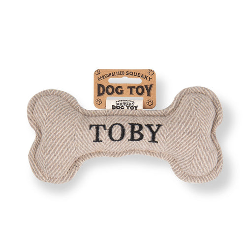 Squeaky Bone Dog Toy Toby - Heritage Of Scotland - TOBY