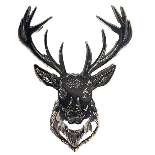Stag Head Metal Pin Badge – Scottish Deer Brooch Souvenir Gift - Heritage Of Scotland - 