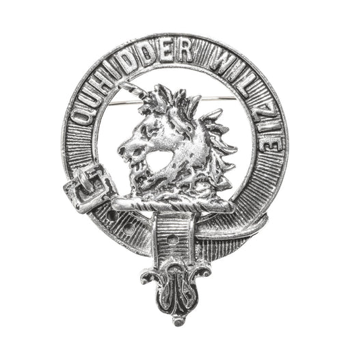 Stewart of Appin Clan Badge, Kilt Pin, Lapel Pin, Cufflinks, Keyring/Key Fob & Gift Set — Fine Pewter by Art Pewter — Made in Scotland (Shiny Finish) - Heritage Of Scotland - Badge