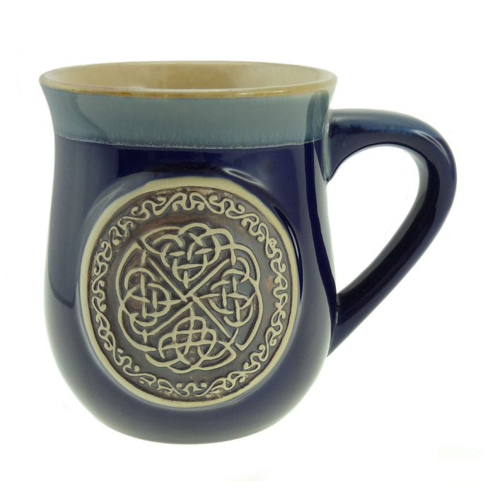 Stoneware Mug Celtic Circle – Scottish Inspired Mug Gift - Heritage Of Scotland - Blue