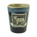 Stoneware Shot Cup Highland Cow Original – Scottish Barware Gift - Heritage Of Scotland - Blue