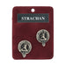Strachan Clan Badge, Kilt Pin, Lapel Pin, Cufflinks, Keyring/Key Fob & Gift Set — Fine Pewter by Art Pewter — Made in Scotland (Shiny Finish) - Heritage Of Scotland - Cufflinks