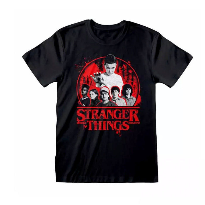 Stranger Things - Circle Logo T-Shirt - Heritage Of Scotland - BLACK