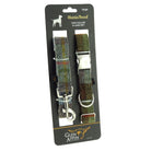 Stylish & Durable Luxury Harris Tweed Dog Collar & Lead Set in MacLeod Tartan (COL015) - Heritage Of Scotland - Large