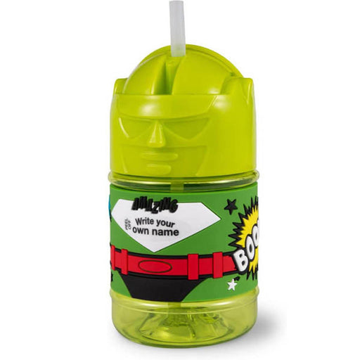 Super Bottles Children's Drinks Bottle Blank Male Superhero (Green) - Heritage Of Scotland - BLANK MALE SUPERHERO (GREEN)