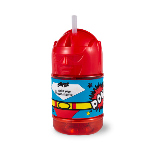 Super Bottles Children's Drinks Bottle Blank Male Superhero (Red 1) - Heritage Of Scotland - BLANK MALE SUPERHERO (RED 1)