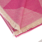 Super Soft Argyle Stole – Lightweight Luxury Wrap Scarf for Everyday Style - Heritage Of Scotland - FUCHSIA ROSE/WHISPER WHITE