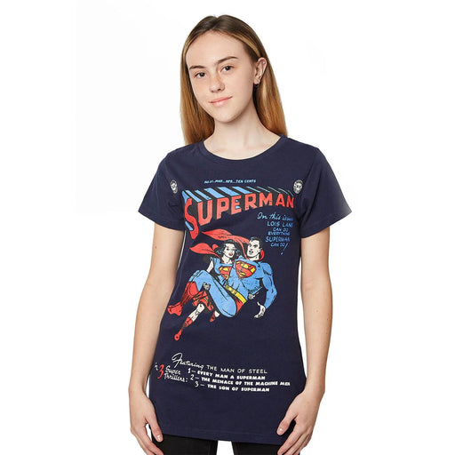 Superman And Lois Lane Tee - Heritage Of Scotland - BLUE