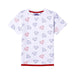 Superman Repeat Print Pique Tee - Heritage Of Scotland - WHITE