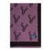 Supersoft Tartan Stag Scarf - Heritage Of Scotland - PURPLE/BLACK
