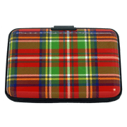 Tartan Bank Card Holder – Compact Scottish Card Wallet for Travel or Everyday Use - Heritage Of Scotland - Red Tartan