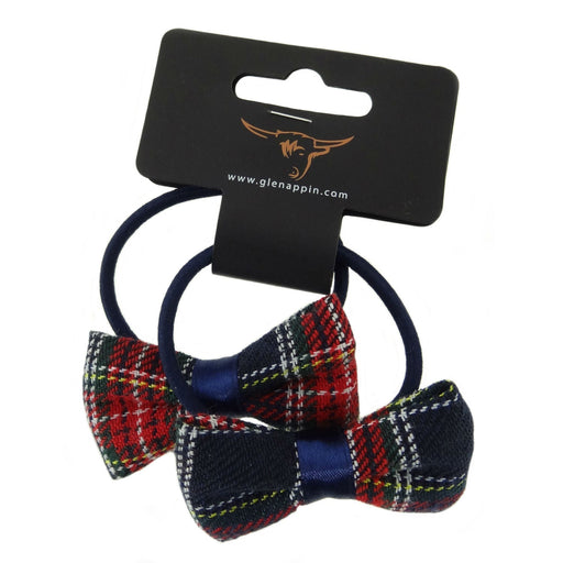 Tartan Bow Ponio Blue - Heritage Of Scotland - BLUE