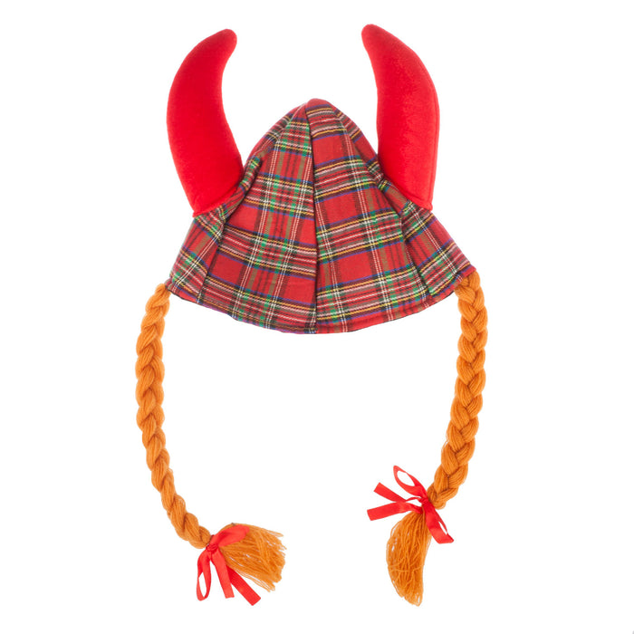 Tartan Jessie Red Viking Hat Na - Heritage Of Scotland - NA