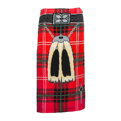 Tartan Kilt Towel - Heritage Of Scotland - RED