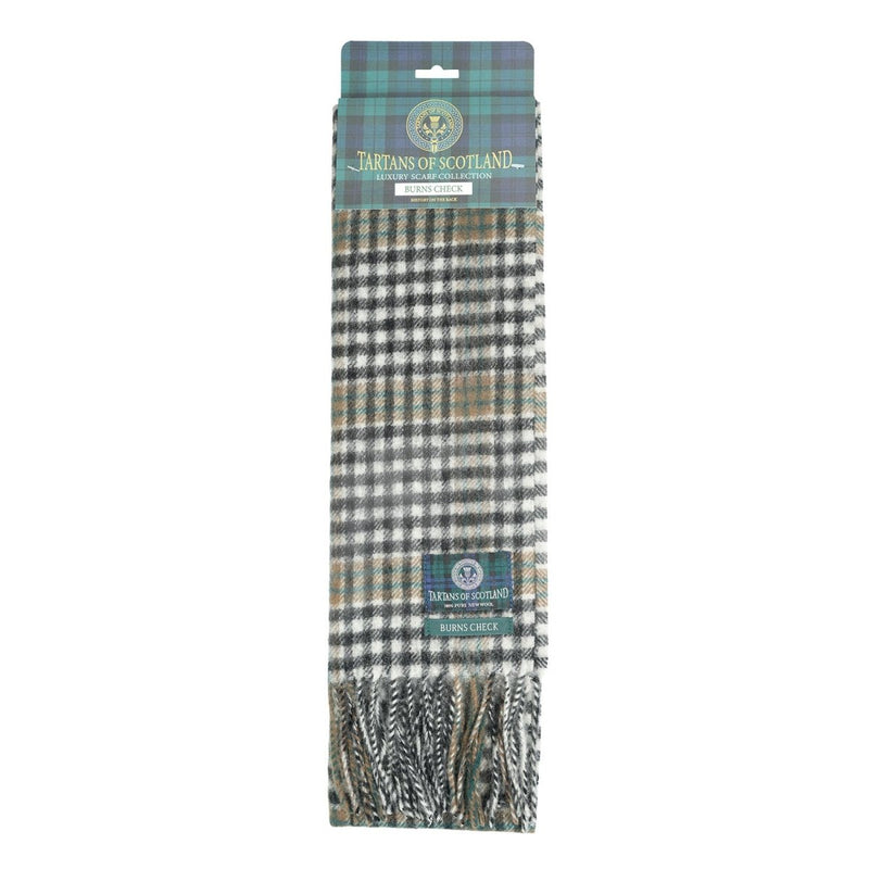Tartan of Scotland 100% Pure New Wool Clan Scarf - Burns - Heritage Of Scotland -