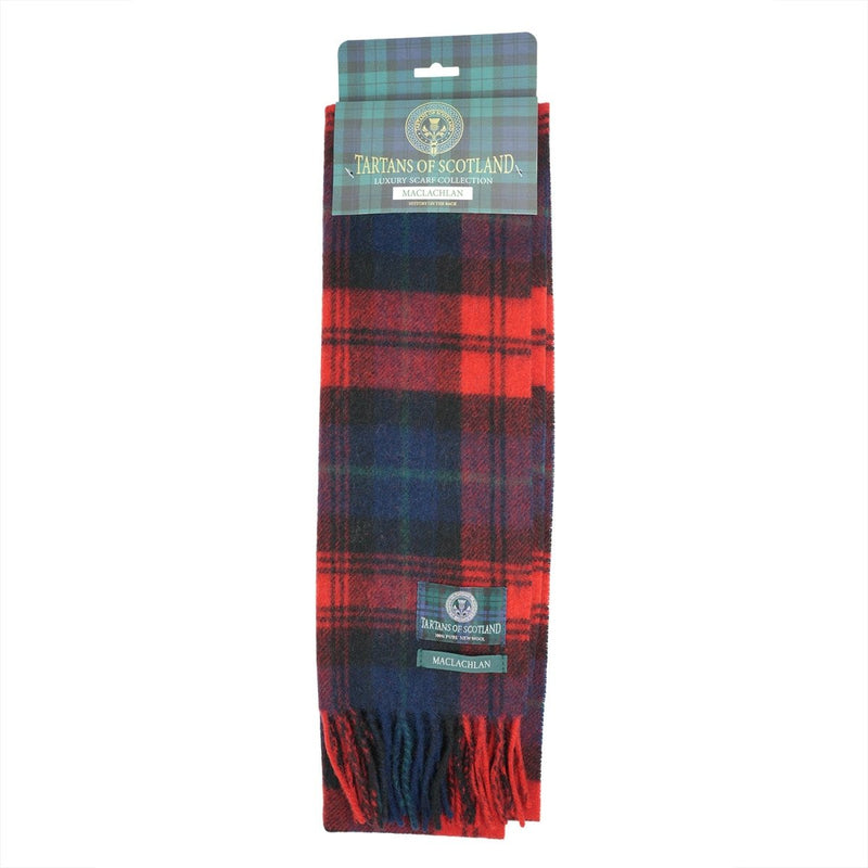 Tartan of Scotland 100% Pure New Wool Clan Scarf - Maclachlan - Heritage Of Scotland -