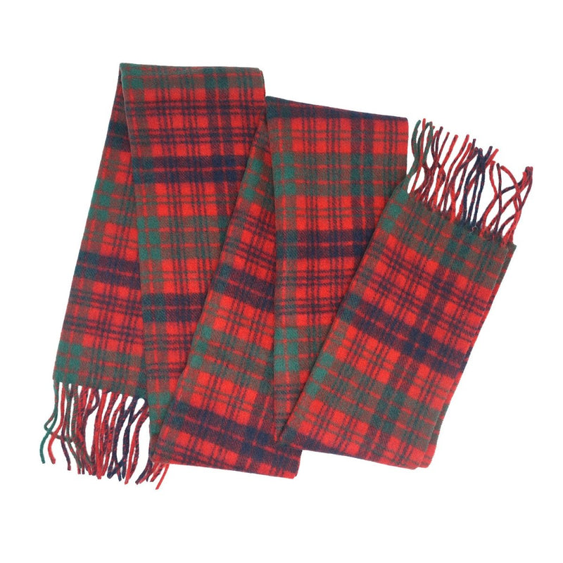 Tartan of Scotland 100% Pure New Wool Clan Scarf - Ross Red - Heritage Of Scotland -