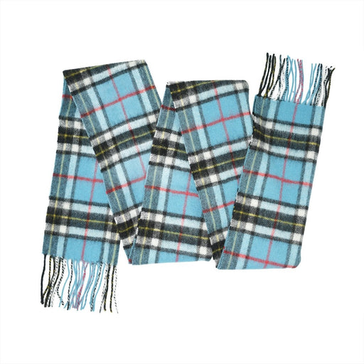 Tartan of Scotland 100% Pure New Wool Clan Scarf - Thomson Blue - Heritage Of Scotland -