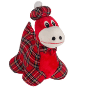 Tartan Plush Nessie or Highland Coo – 18cm Red & Tartan Soft Toy - Heritage Of Scotland - Nessie