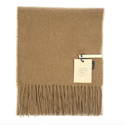 Tartan Weaving Mill 100% Cashmere Scarf - LIGHT FAWN - Heritage Of Scotland -