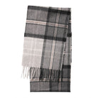 Tartan Weaving Mill 100% Pure Cashmere Scarf - Made in Scotland - Alba Grey - Heritage Of Scotland -