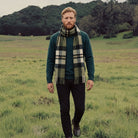 Tartan Weaving Mill 100% Pure Cashmere Scarf - Made in Scotland - Amplified Olive - Heritage Of Scotland -