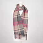 Tartan Weaving Mill 100% Pure Cashmere Scarf - Made in Scotland - Amplified Ruby - Heritage Of Scotland -