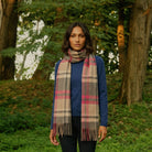 Tartan Weaving Mill 100% Pure Cashmere Scarf - Made in Scotland - Amplified Ruby - Heritage Of Scotland -