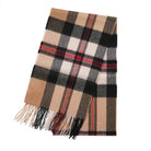 Tartan Weaving Mill 100% Pure Cashmere Scarf - Made in Scotland - Amplified Thomson Camel - Heritage Of Scotland -