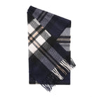 Tartan Weaving Mill 100% Pure Cashmere Scarf - Made in Scotland - Amplified Thomson Navy - Heritage Of Scotland -