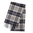 Tartan Weaving Mill 100% Pure Cashmere Scarf - Made in Scotland - Bannockbane Silver - Heritage Of Scotland -