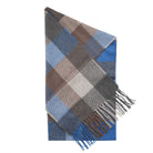 Tartan Weaving Mill 100% Pure Cashmere Scarf - Made in Scotland - Cool Azure Block - Heritage Of Scotland -