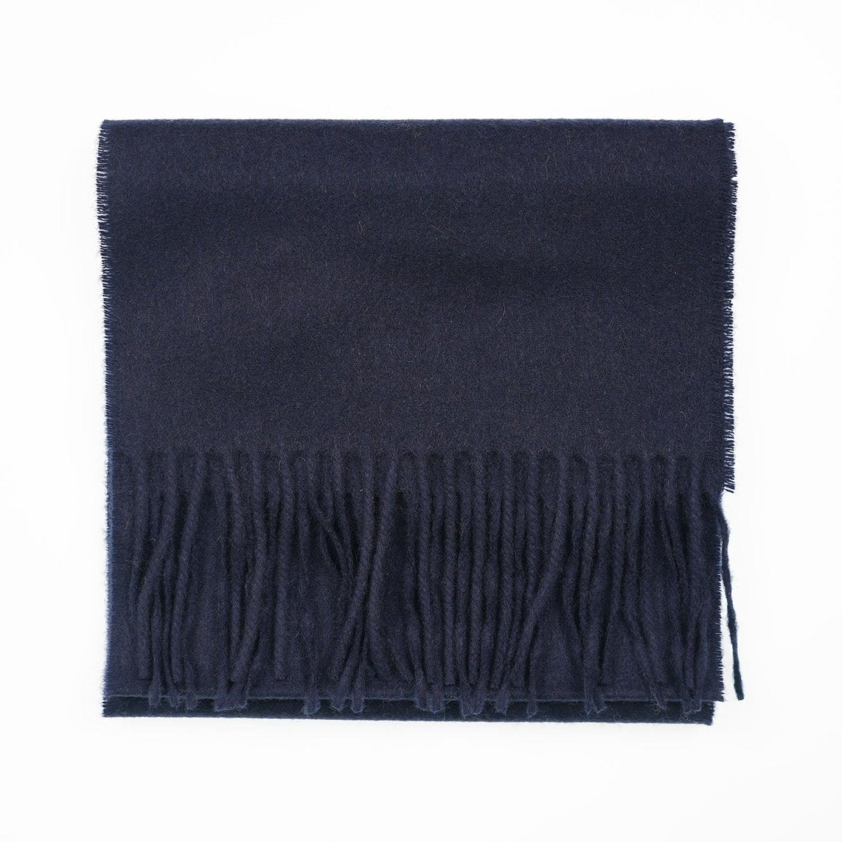 Tartan Weaving Mill 100% Pure Cashmere Scarf - Made in Scotland - Navy - Heritage Of Scotland -