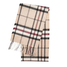 Tartan Weaving Mill 100% Pure Cashmere Scarf - Made in Scotland - Thomson Camel - Heritage Of Scotland -