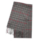 Tartan Weaving Mill 100% Pure Cashmere Scarf - Made in Scotland - Thomson Dark Grey - Heritage Of Scotland -
