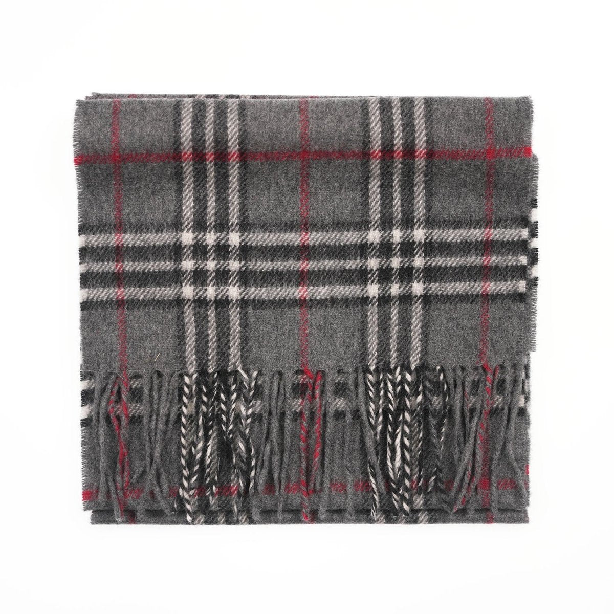 Tartan Weaving Mill 100% Pure Cashmere Scarf - Made in Scotland - Thomson Dark Grey - Heritage Of Scotland -
