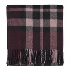Tartan Wool Blend Blanket Throw – Soft Plaid Sofa & Bed Blanket - EXPLODED SCOTTY THOMSON BORDEAUX - Heritage Of Scotland -
