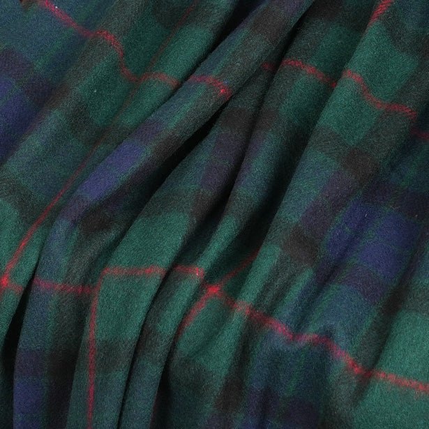 Tartan Wool Blend Blanket Throw – Soft Plaid Sofa & Bed Blanket - Gunn - Heritage Of Scotland -
